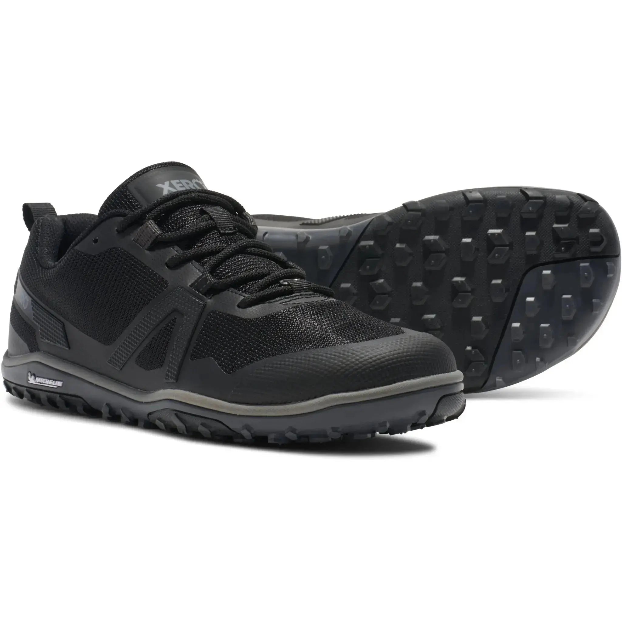 Xero Shoes - Scrambler Low EV - Men Black / Steel Gray - Zapatillas barefoot de Trail para alto rendimiento negras para hombre