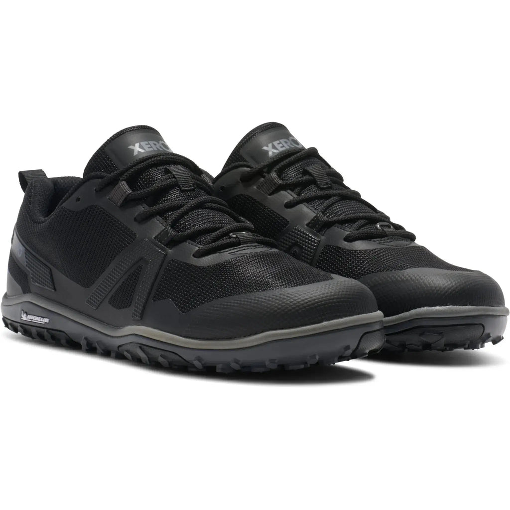 Xero Shoes - Scrambler Low EV - Men Black / Steel Gray - Zapatillas barefoot de Trail para alto rendimiento negras para hombre