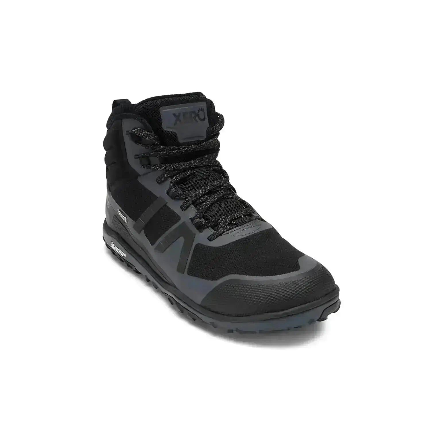 Xero Shoes - Scrambler Mid II WP - Men black-asphalt - Bota de Trekking Barefoot Impermeable y Ultraligera negras para hombre