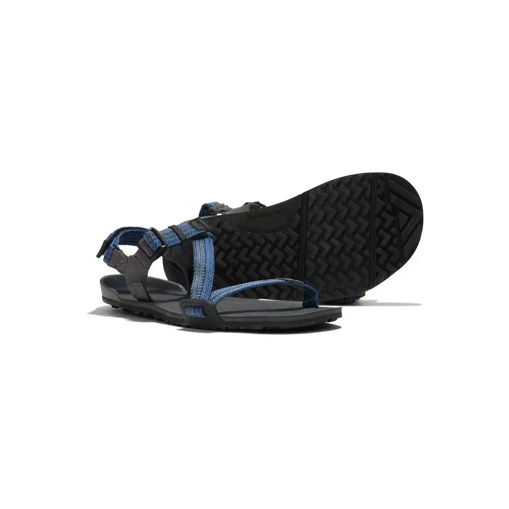 Xero Shoes - Z-Trail - Big Kids charcoal-multi-blue - Sandalias Barefoot para Trail, Hiking y Recuperación azules para niños