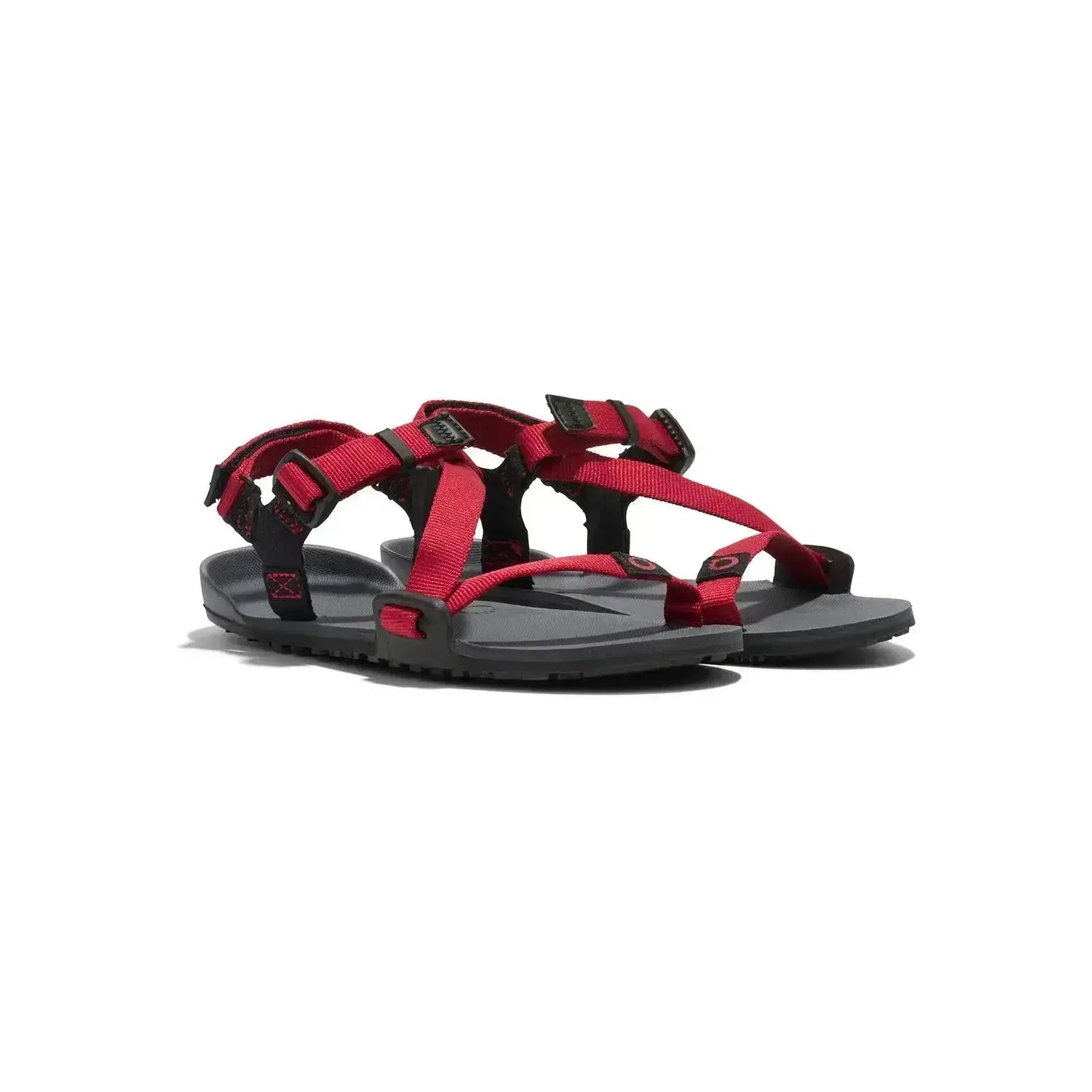 Xero Shoes - Z-Trail - Enfants (grand) anthracite-rouge-poivre - Sandales Barefoot pour Trail, Randonnée et Récupération