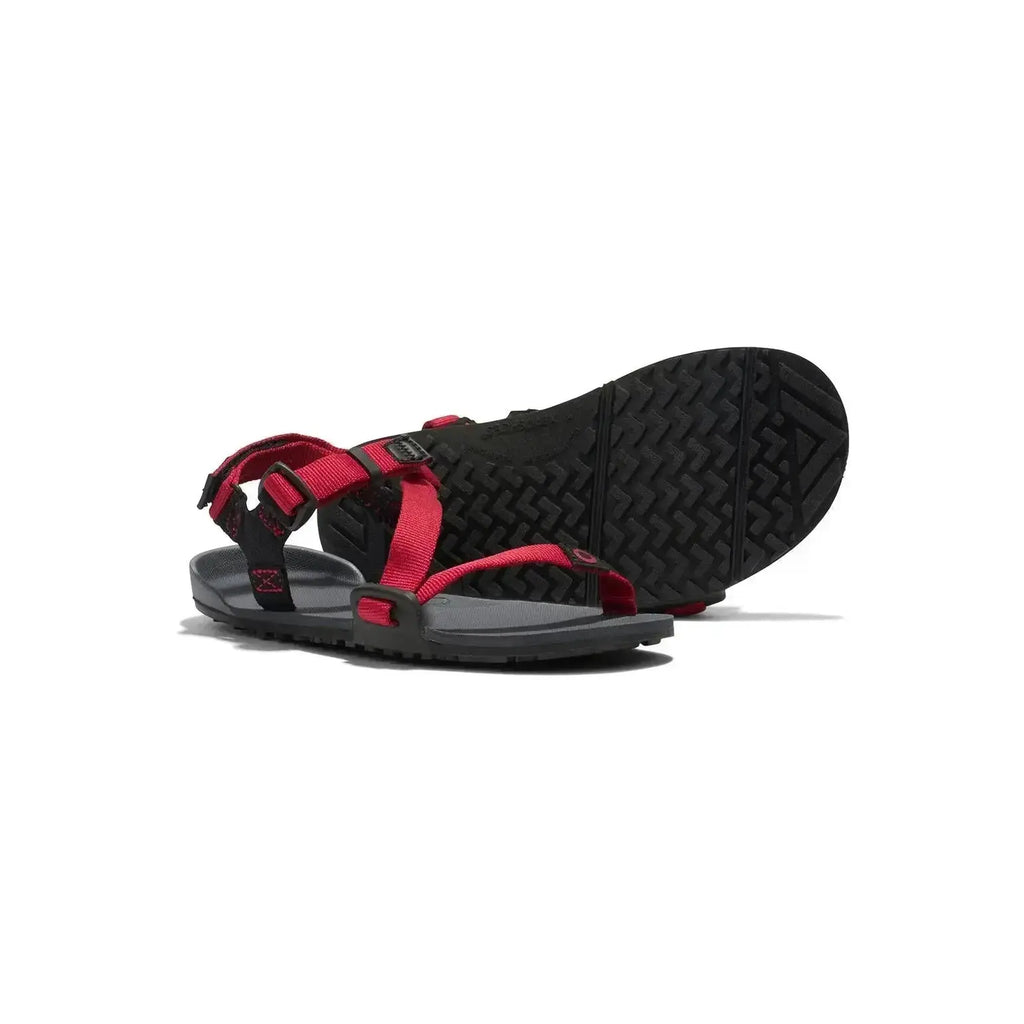 Xero Shoes - Z-Trail - Enfants (grand) anthracite-rouge-poivre - Sandales Barefoot pour Trail, Randonnée et Récupération