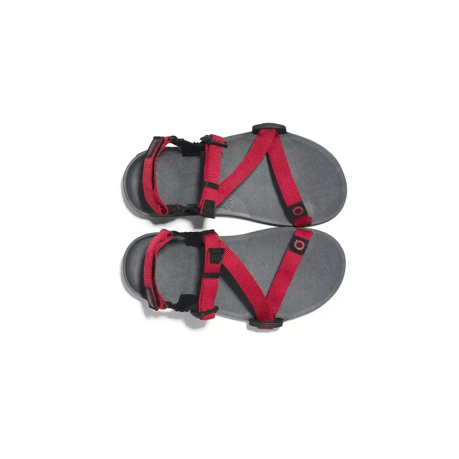 Xero Shoes - Z-Trail - Enfants (grand) anthracite-rouge-poivre - Sandales Barefoot pour Trail, Randonnée et Récupération