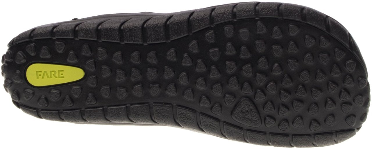 Fare Bare Kids Bergenky Junior Black & Blue - Botines barefoot impermeables infantiles negros