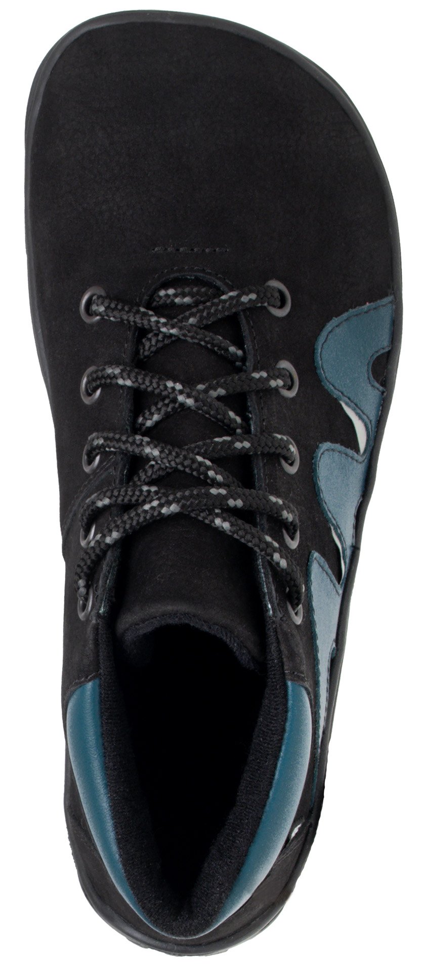 Fare Bare Walky Junior Black - Zapatillas barefoot impermeables outdoor para niños grandes negras