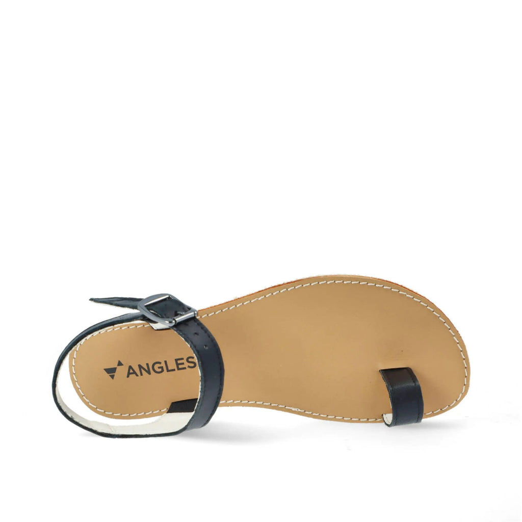 Angles Fashion - Aura Black - Sandalias barefoot negras para mujer