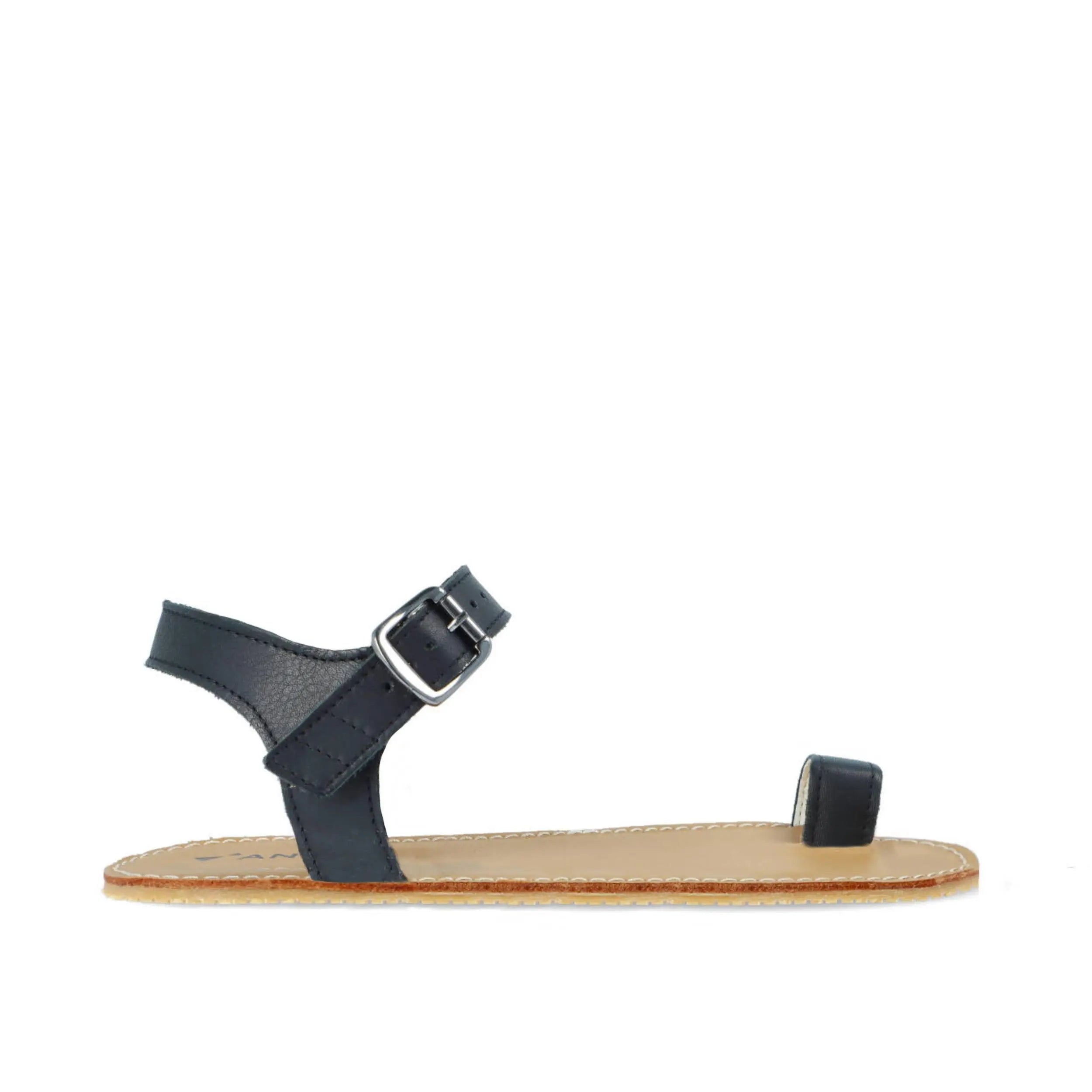 Angles Fashion - Aura Black - Sandalias barefoot negras para mujer