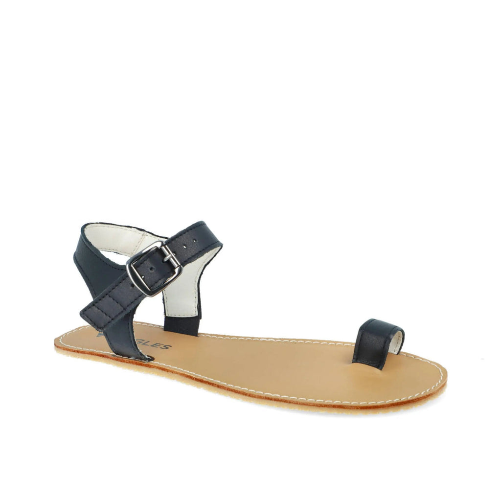 Angles Fashion - Aura Black - Sandalias barefoot negras para mujer