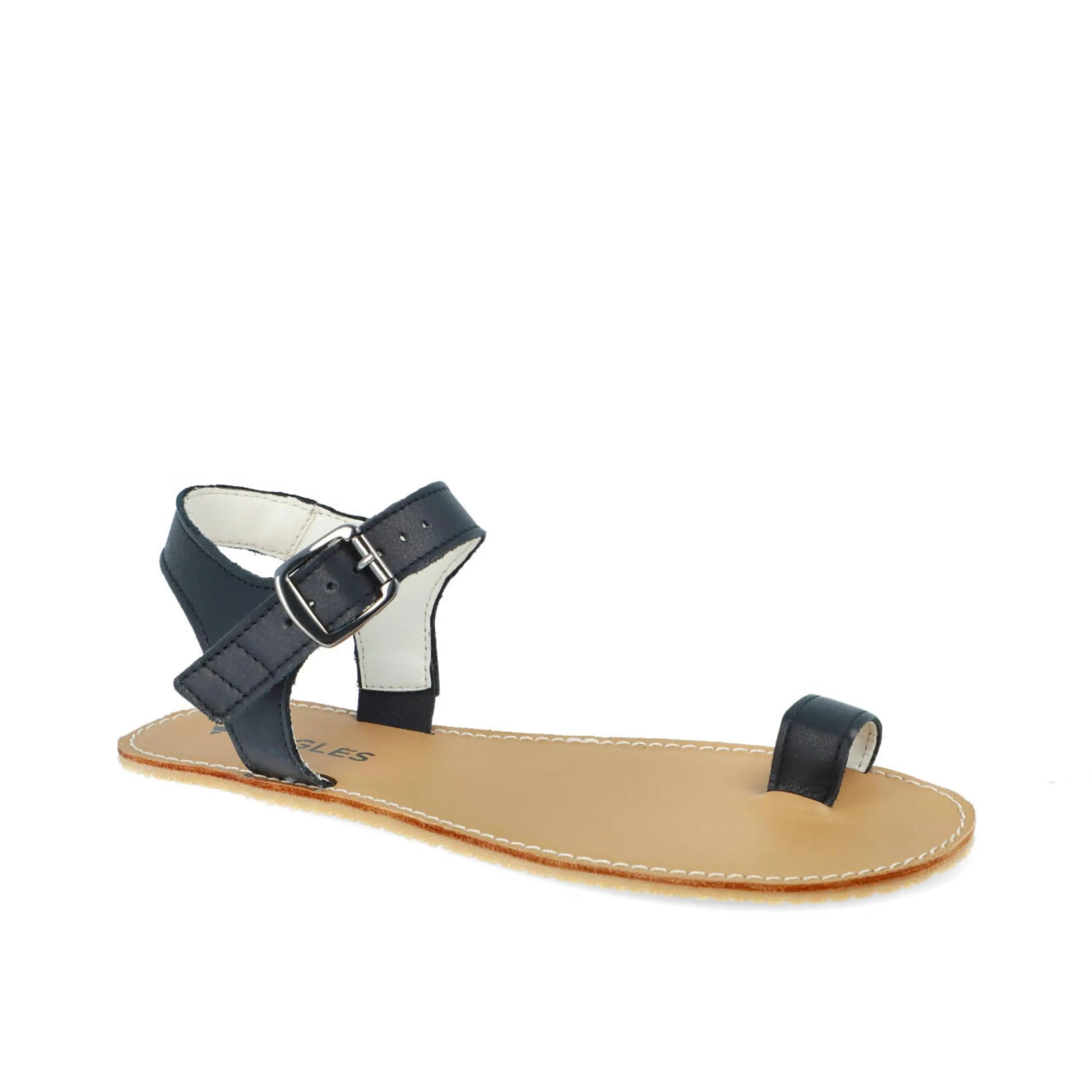 Angles Fashion - Aura Black - Sandalias barefoot negras para mujer