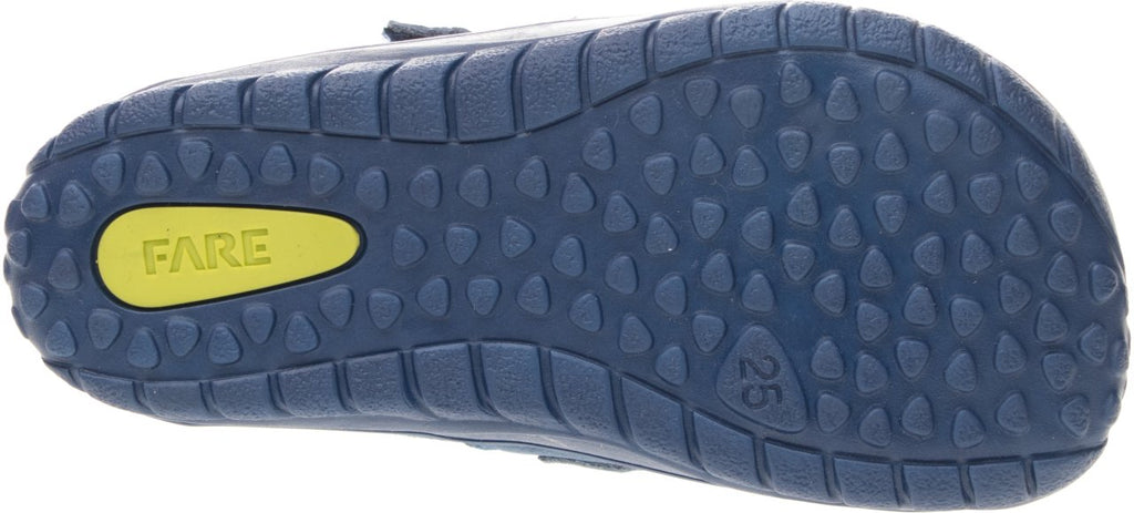 Fare Bare Kids Bergenky Little Blue - Botines barefoot impermeables para niños pequeños azules