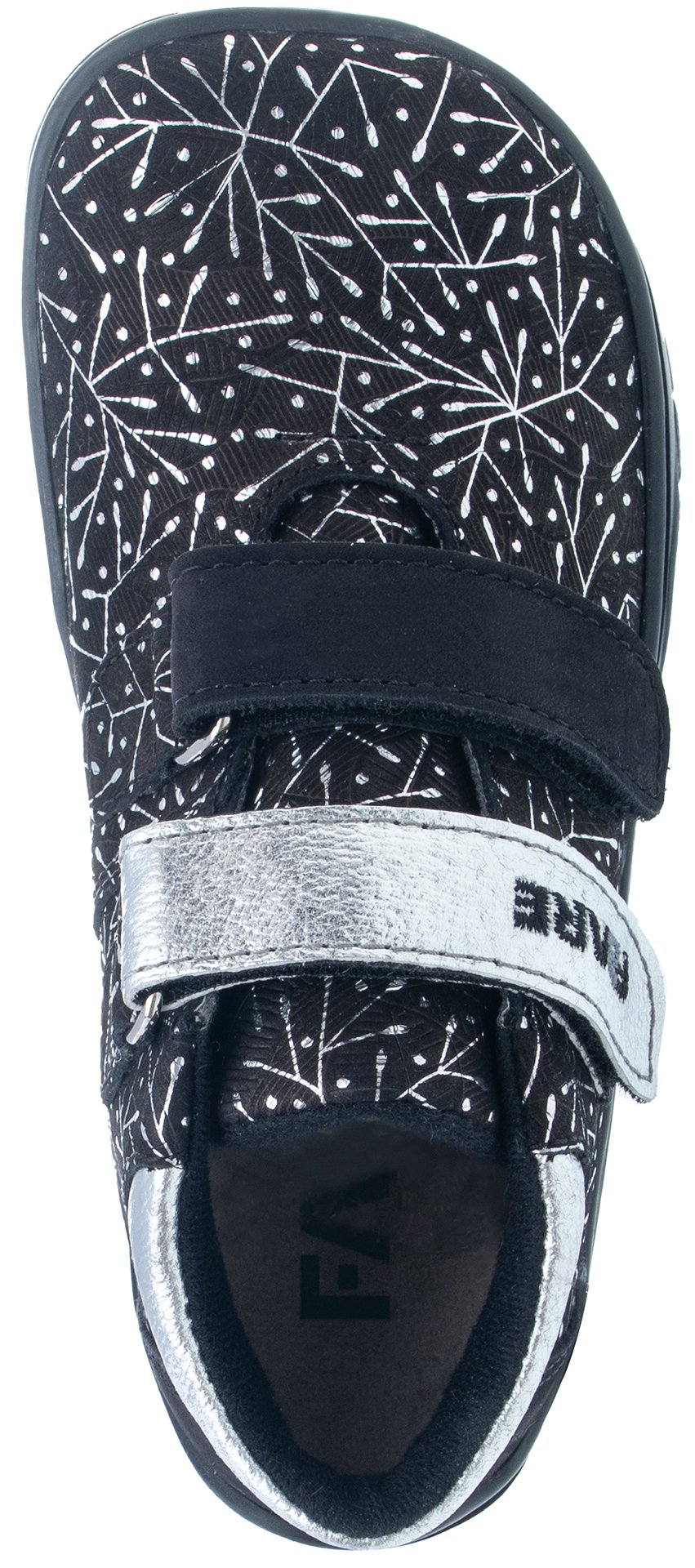 Fare Bare Kids Bergenky Little Black Nature Ltd. Edition - Botines barefoot impermeables para niños pequeños negras