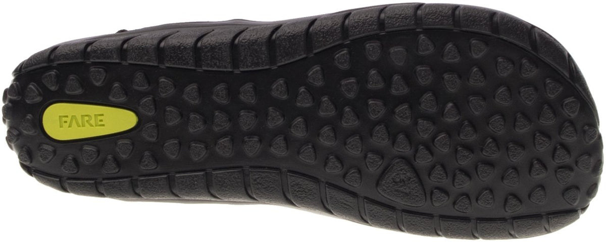 Fare Bare Kids Bergenky Little Black Nature Ltd. Edition - Botines barefoot impermeables para niños pequeños negras