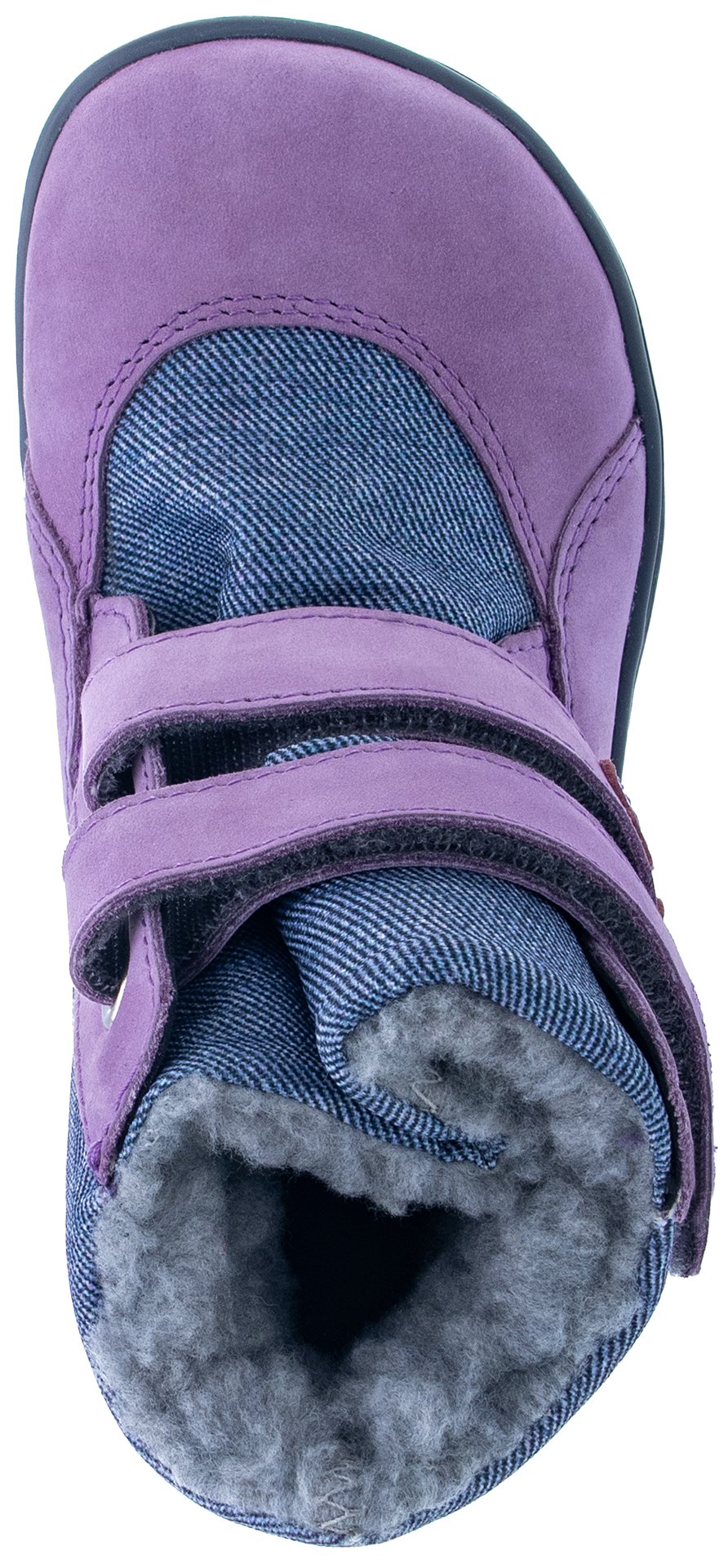 Fare Bare Kids Frostky Lilac - Botines barefoot infantiles impermeables calientes lila