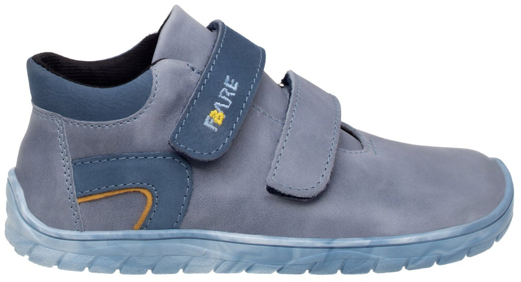 Fare Bare Kids Bergenky Junior Blue - Botines barefoot impermeables infantiles azules