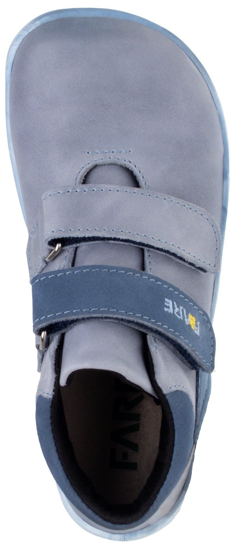 Fare Bare Kids Bergenky Junior Blue - Botines barefoot impermeables infantiles azules