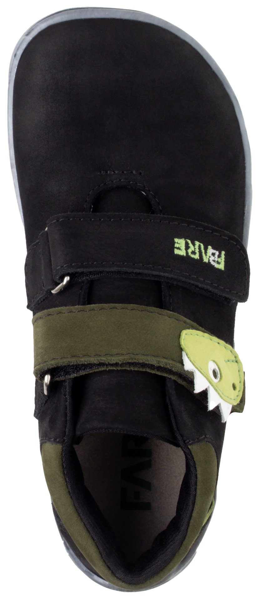 Fare Bare Kids Bergenky Junior Black - Botines barefoot impermeables infantiles negros