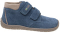 Fare Bare Kids Holeby Denim - Botines barefoot infantiles otoñales de cuero azules