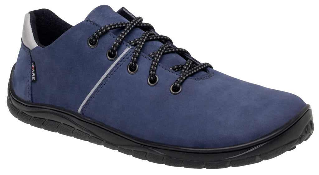 Fare Bare Hikersky Blue - Zapatillas barefoot impermeables para senderismo unisex azules