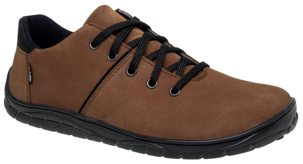 Fare Bare Hikersky Brown - Zapatillas barefoot impermeables para senderismo unisex marrones