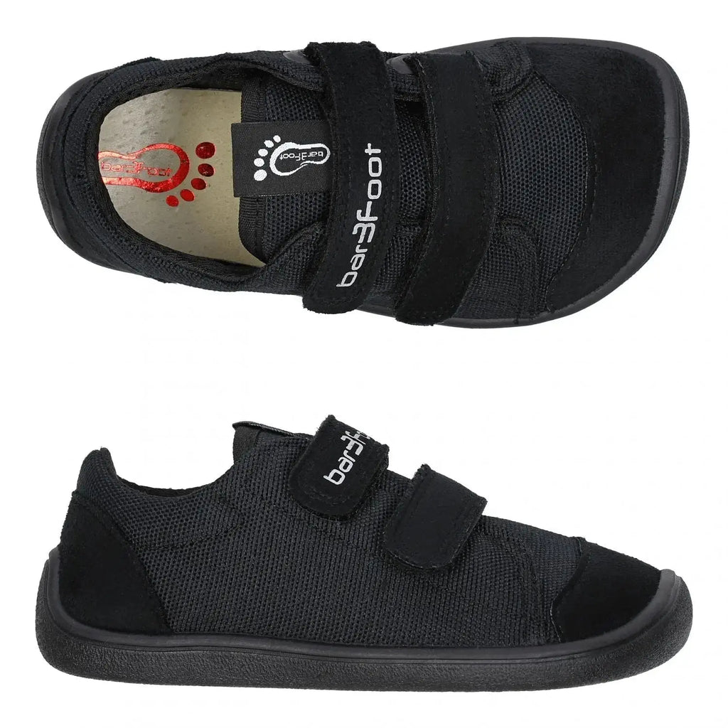 Bar3foot - Elf Denver Vegan 3BE29V/1R - Zapatillas barefoot infantiles negro
