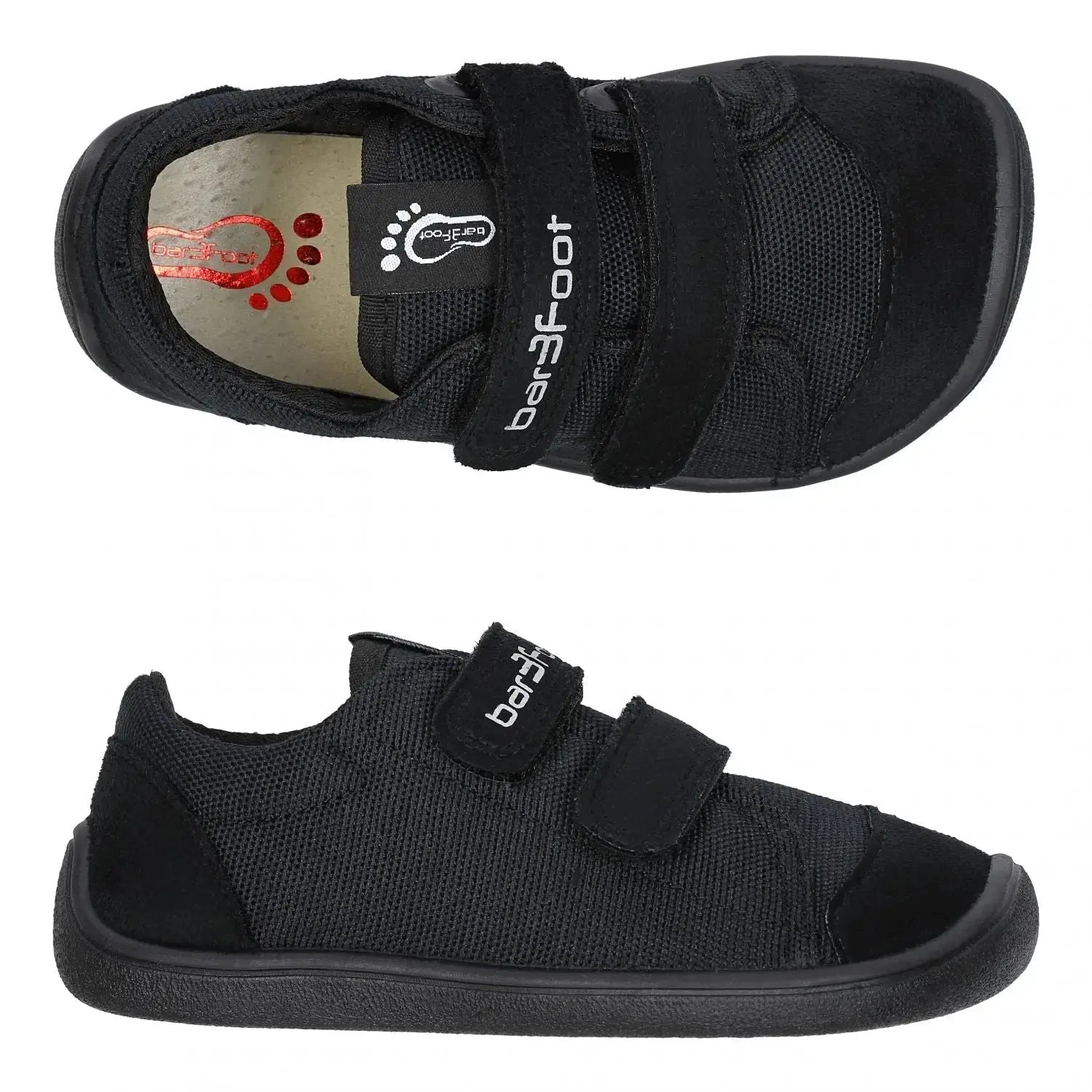 Bar3foot - Elf Denver Vegan 3BE29V/1R - Zapatillas barefoot infantiles negro