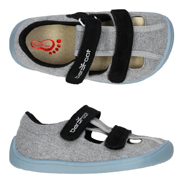 Bar3foot - Elf Sandal 3BE25/5R - Sandalias barefoot infantiles gris