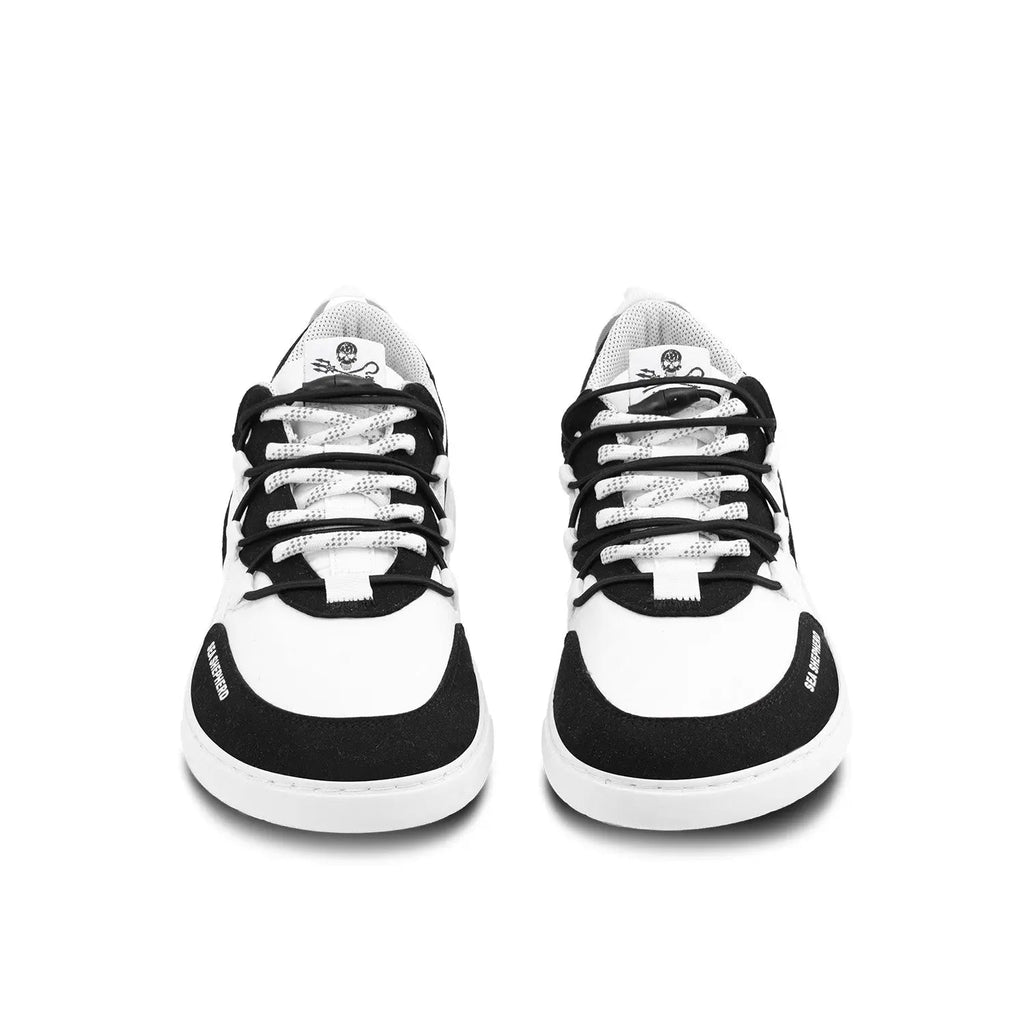 Barebarics - Revive X Sea Shepherd Orca - Zapatillas barefoot unisex blanco y negro