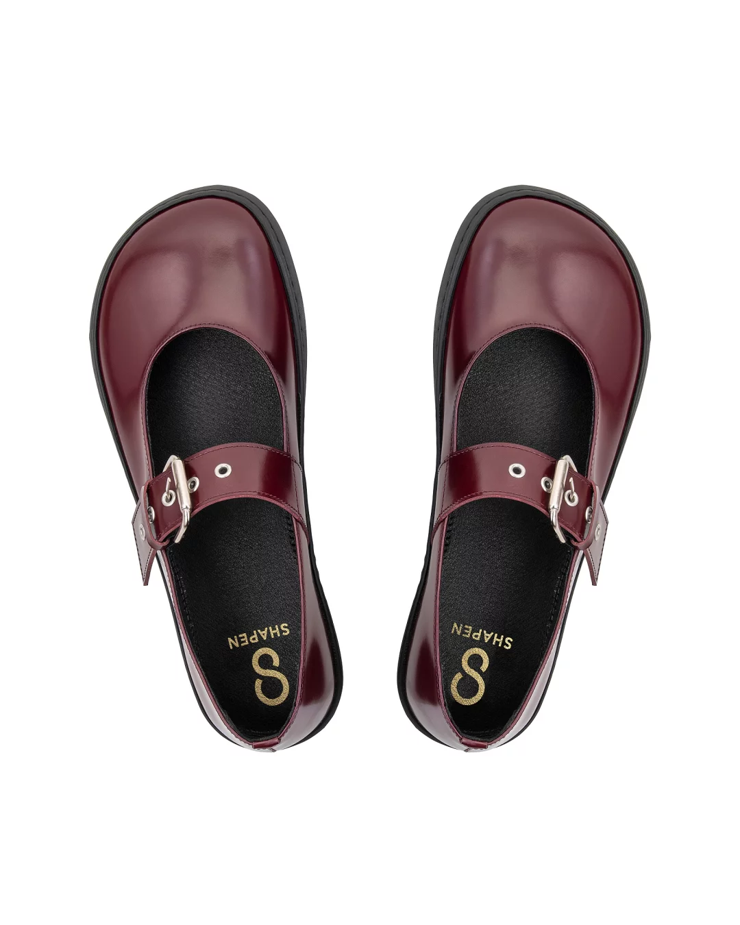 Shapen - Mary Jane Coco Bordeaux - Bailarinas barefoot