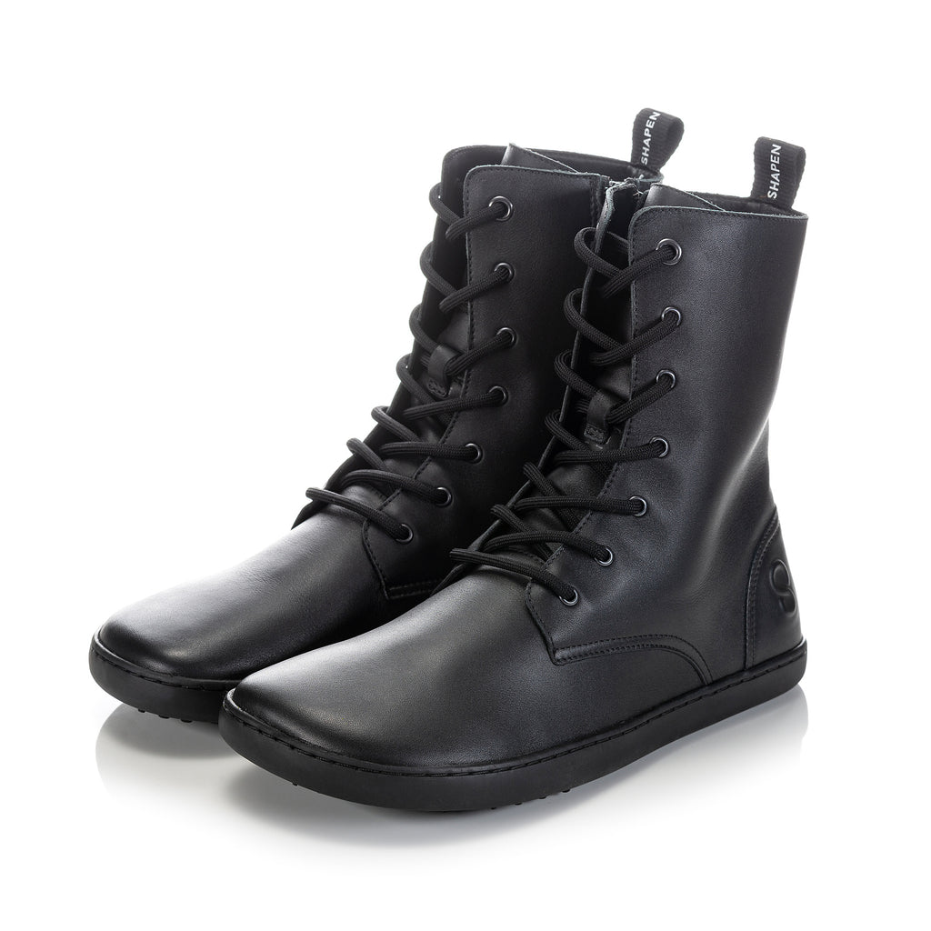 Shapen - Maverick Matt Black - Botas de combate barefoot