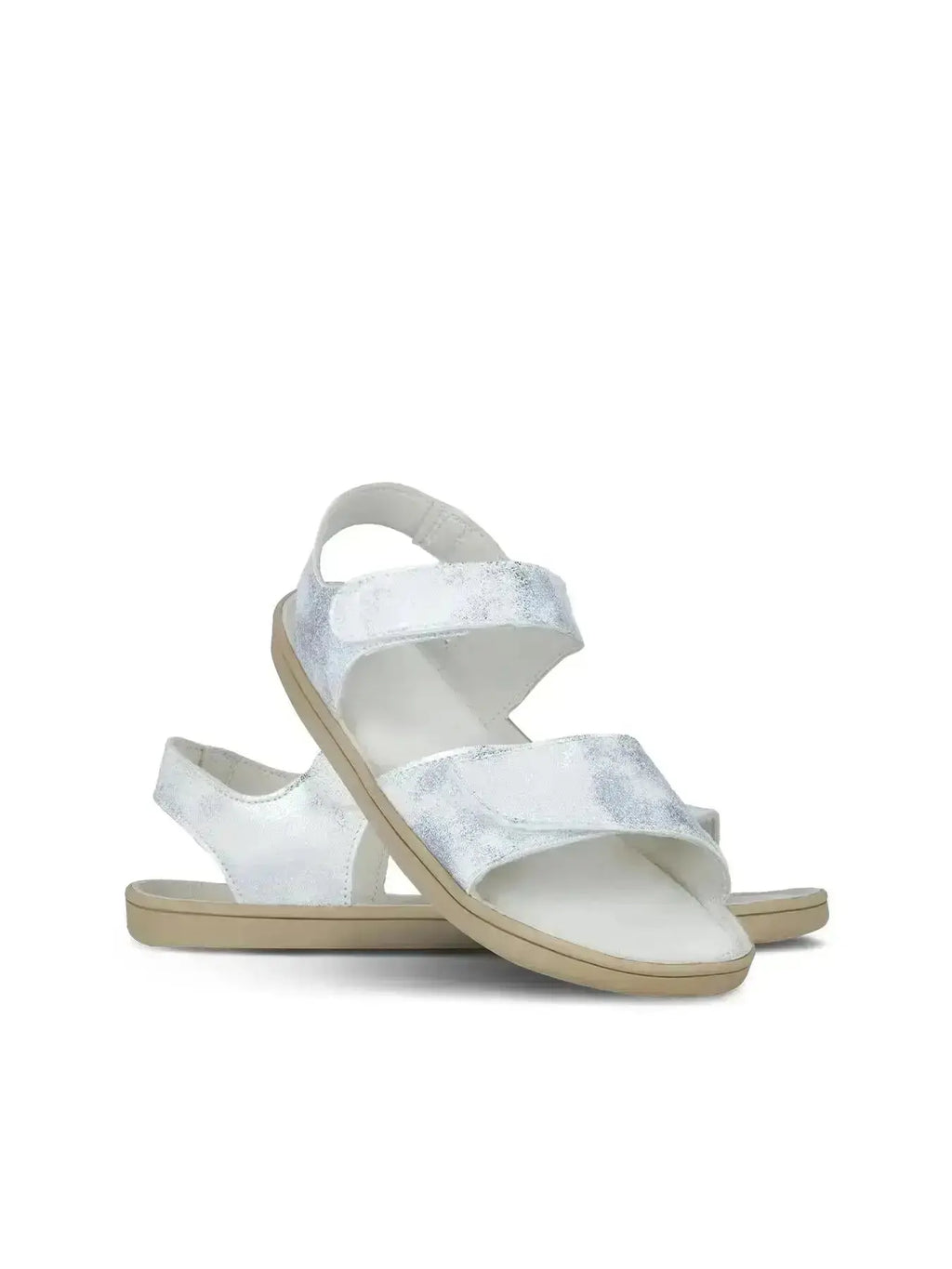 Be Lenka Kids - Miami Junior Off White Sparkle - Sandalias minimalistas infantiles blanco