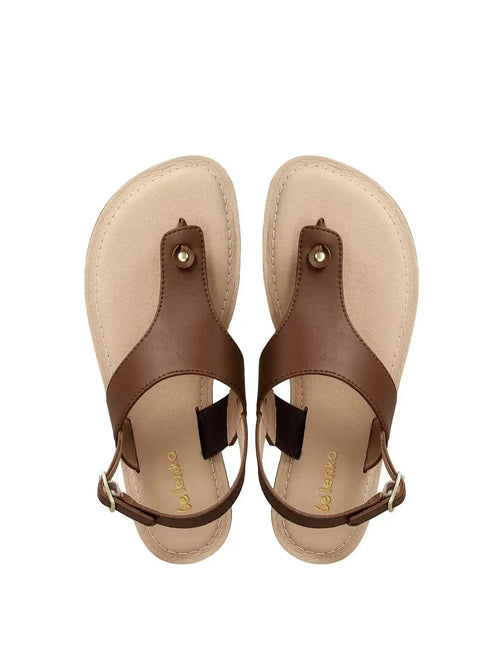 Be Lenka - Promenade Dark Brown - Sandalias barefoot marrones para mujer