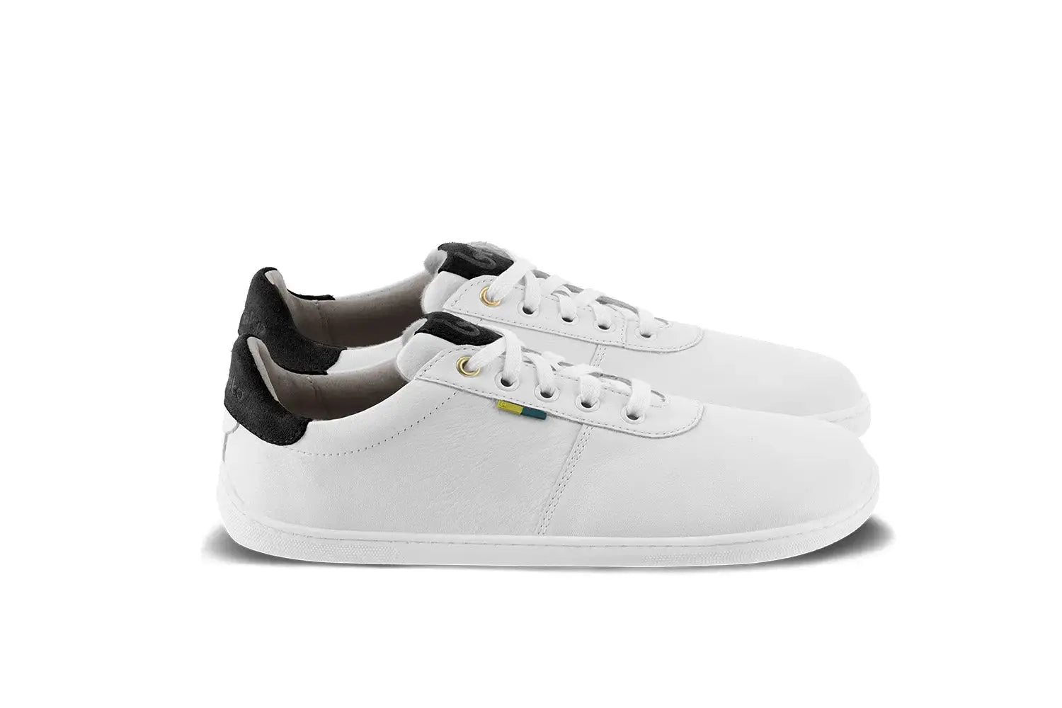 Be Lenka - Royale White & Black - Zapatillas barefoot unisex blanco y negro