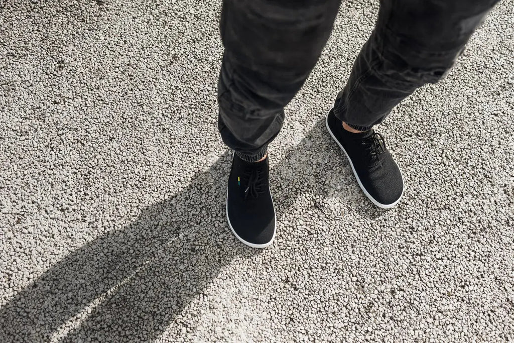 Be Lenka - Stride Black & White- Zapatillas barefoot unisex negras