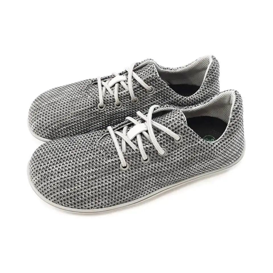 Beda - Alex - Zapatillas Barefoot Veganas Unisex grises