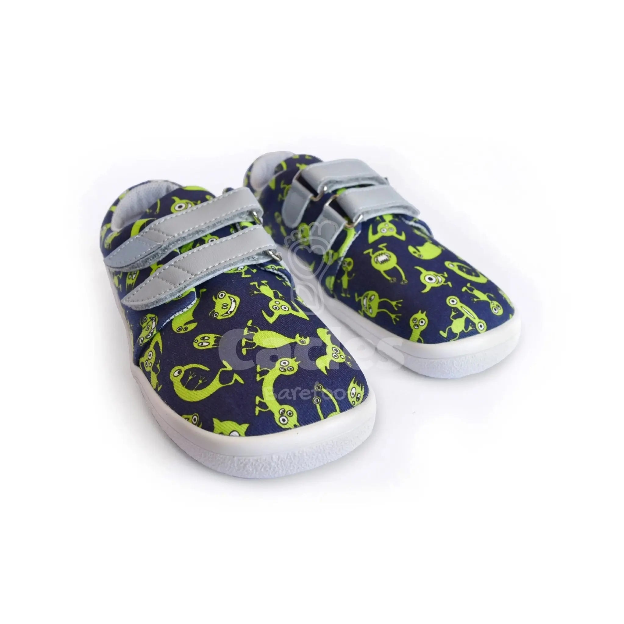 Beda - BF 0001/TEX/W Monsters - Lonetas Barefoot infantiles azul marino de monstruos
