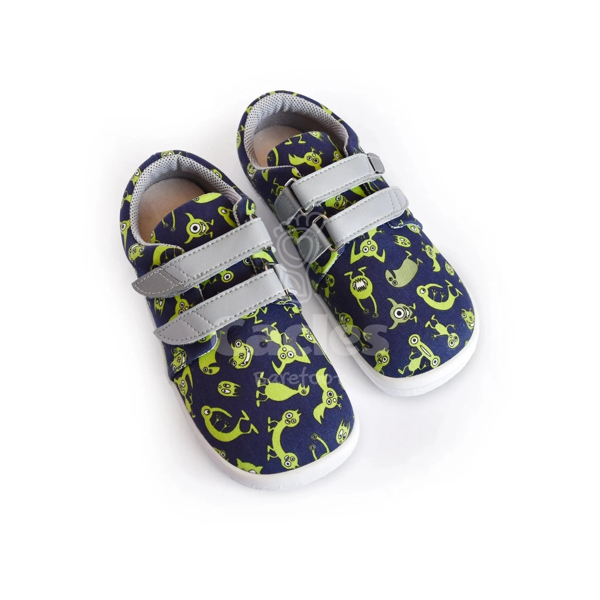 Beda - BF 0001/TEX/W Monsters - Lonetas Barefoot infantiles azul marino de monstruos