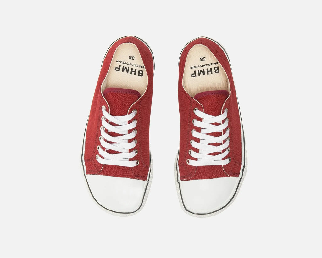 Bohempia - Herlik Burgundy & White - Deportivas barefoot granate