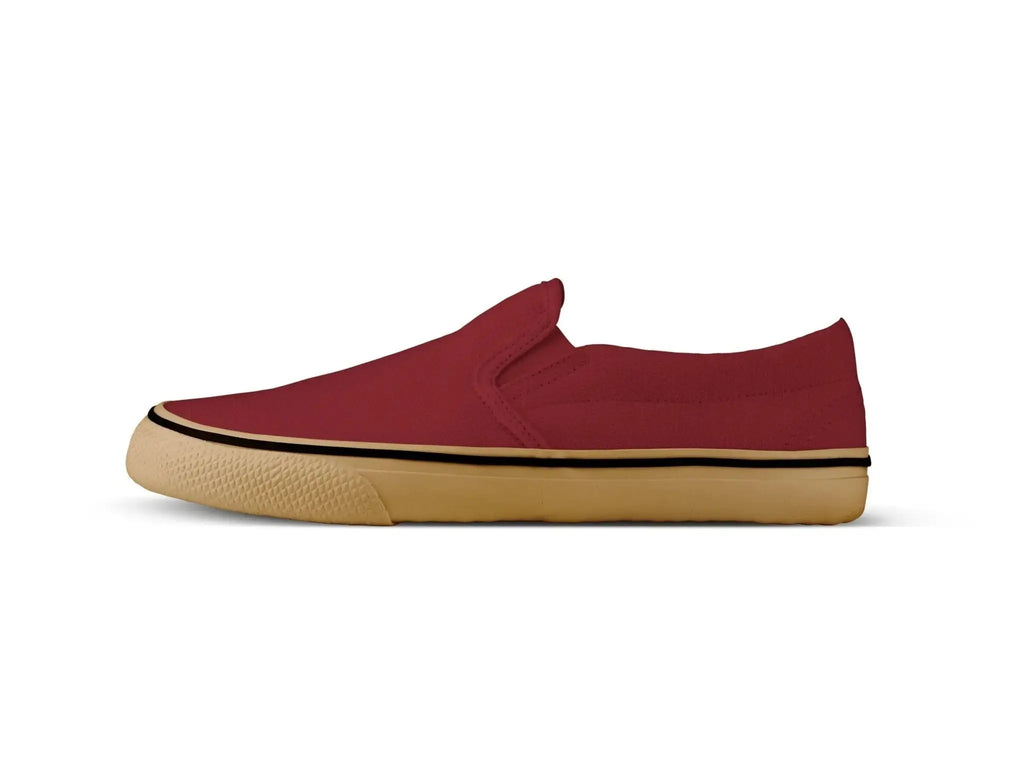 Bohempia - Velik Burgundy & Gum - Slip ons barefoot granate