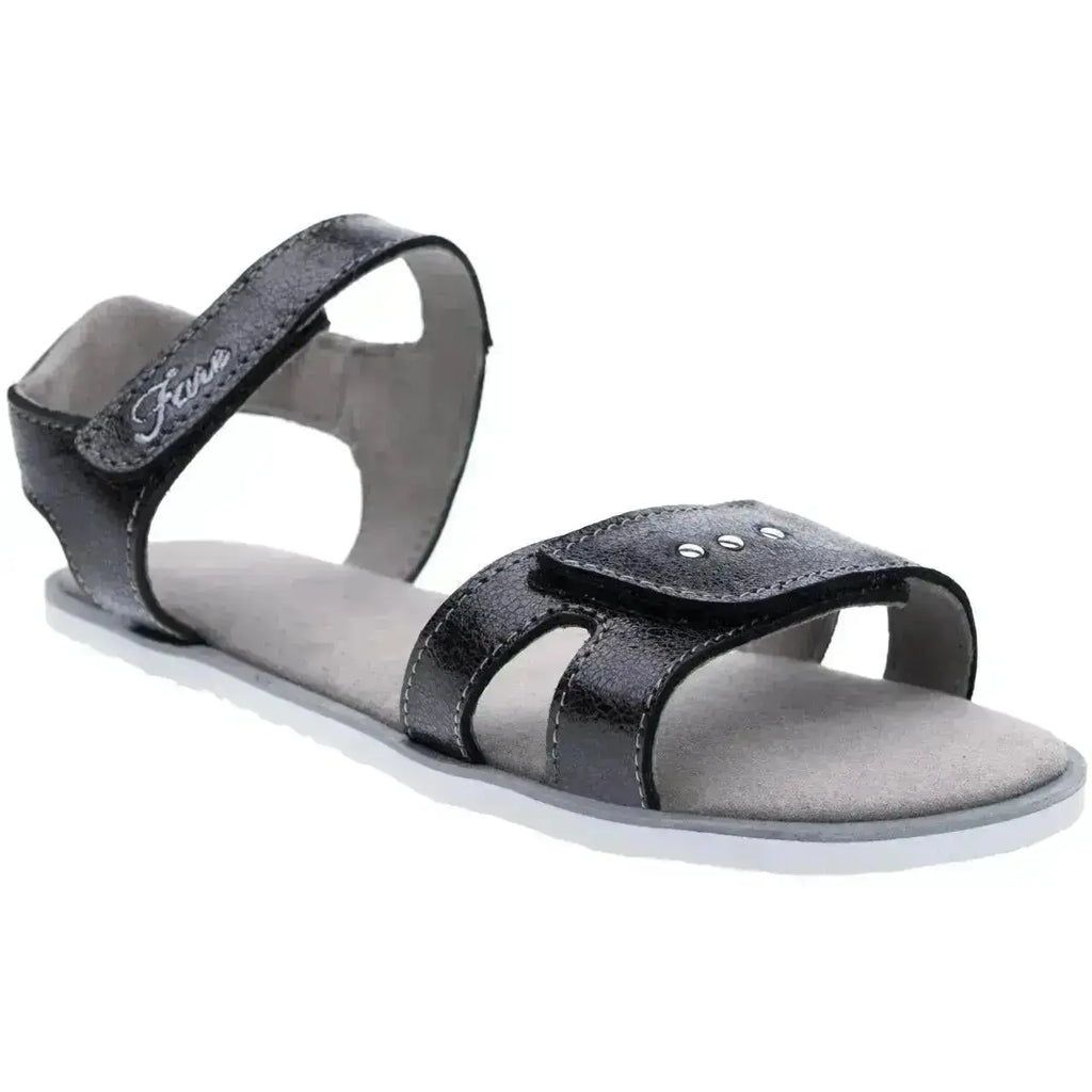 Fare Bare Kids - Summer Shoes Black - Sandalias barefoot infantiles negro