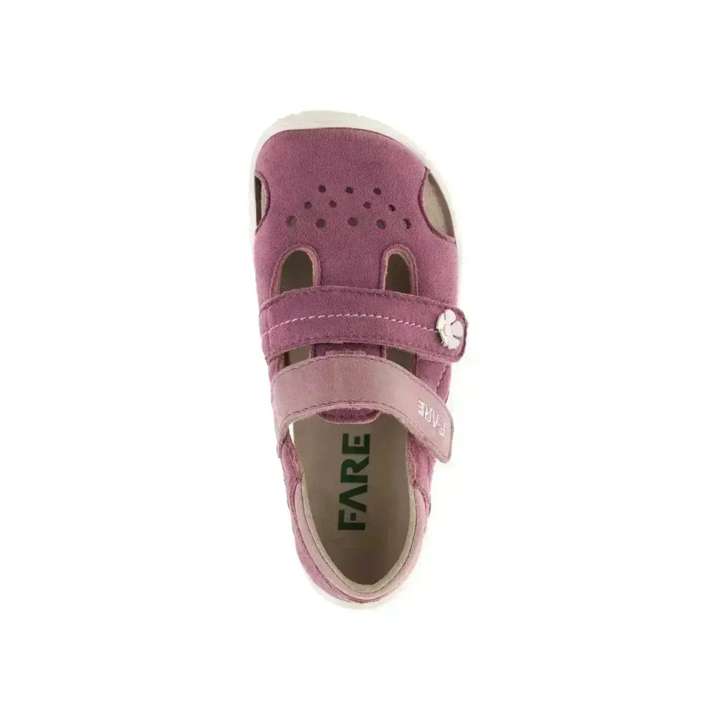 Fare Bare Kids - Chaussures d'été rose B5564491 - Sandales de sport en toile barefoot