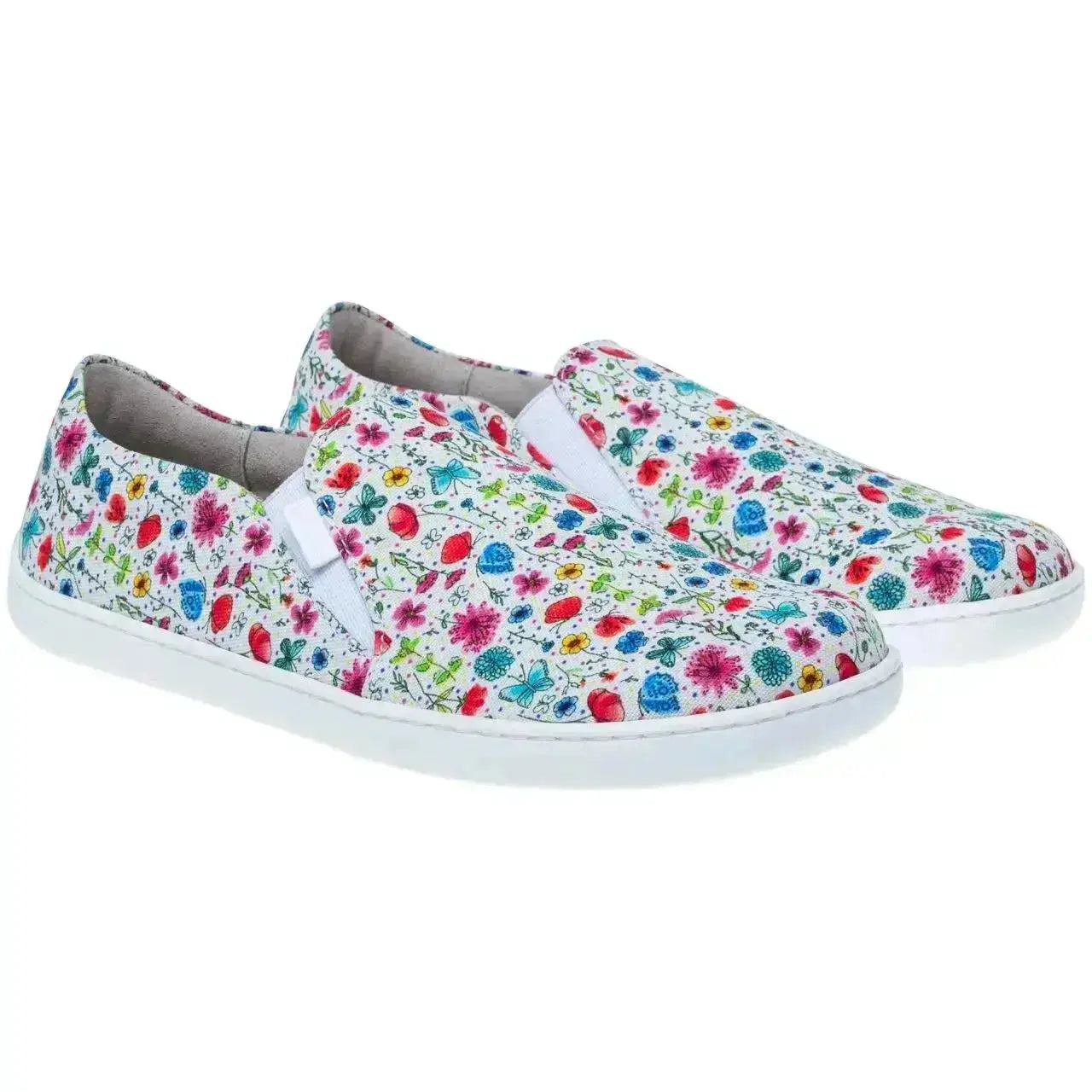 Fare Bare - Slip-On Flowers B5762452 - zapatillas sin cordones barefoot con estampado de flores para mujer