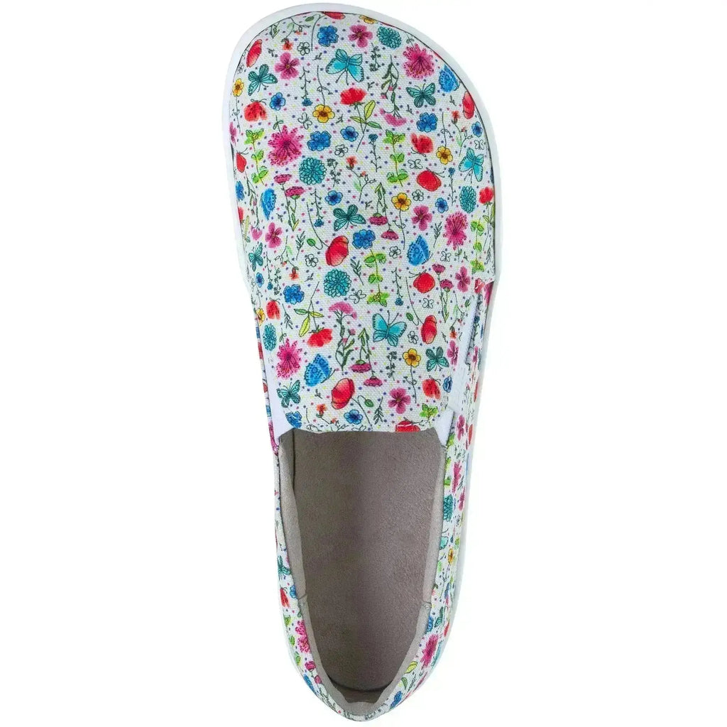 Fare Bare - Slip-On Flowers B5762452 - zapatillas sin cordones barefoot con estampado de flores para mujer