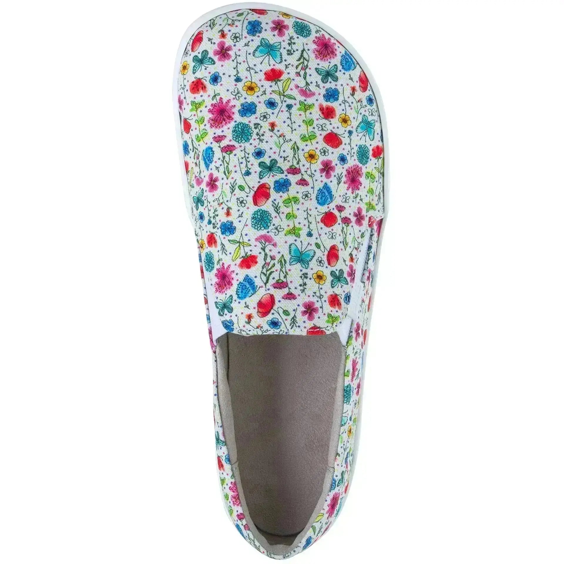 Fare Bare - Slip-On Flowers B5762452 - zapatillas sin cordones barefoot con estampado de flores para mujer