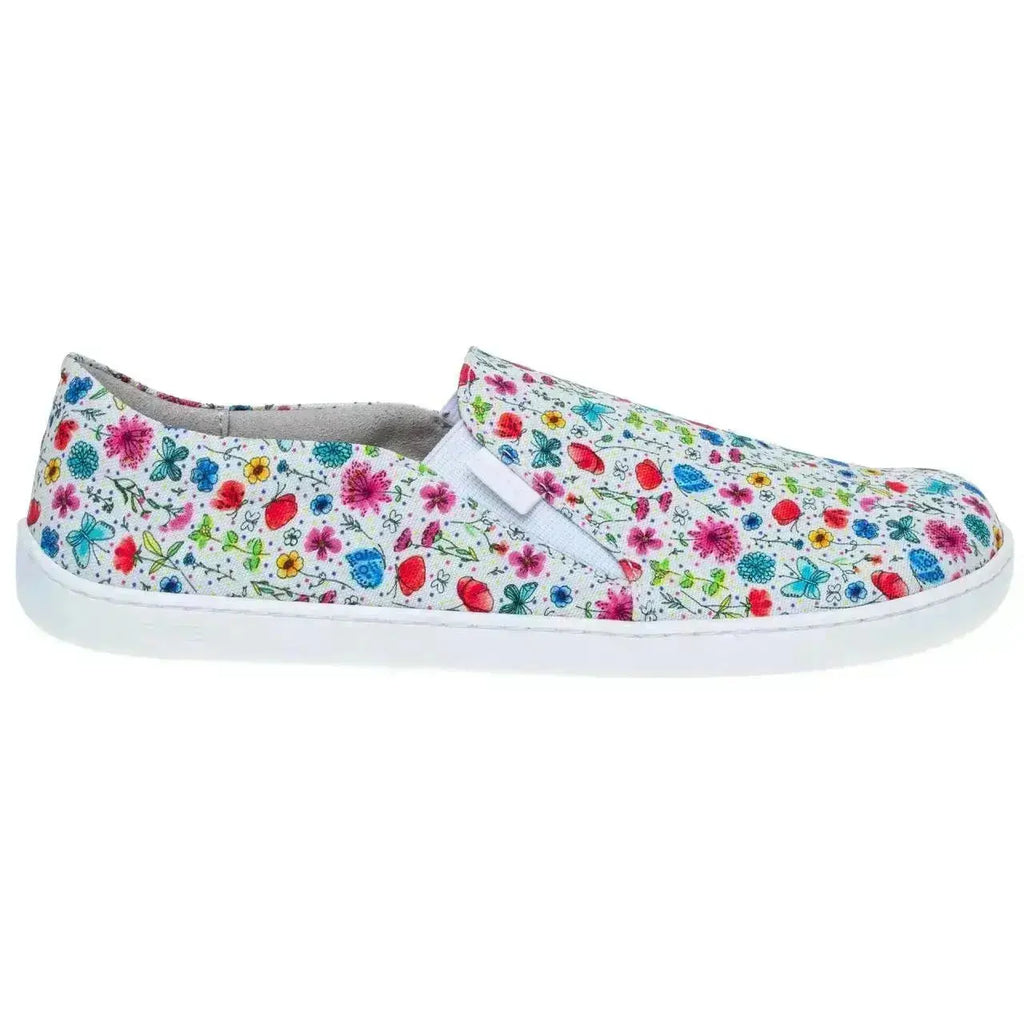 Fare Bare - Slip-On Flowers B5762452 - zapatillas sin cordones barefoot con estampado de flores para mujer