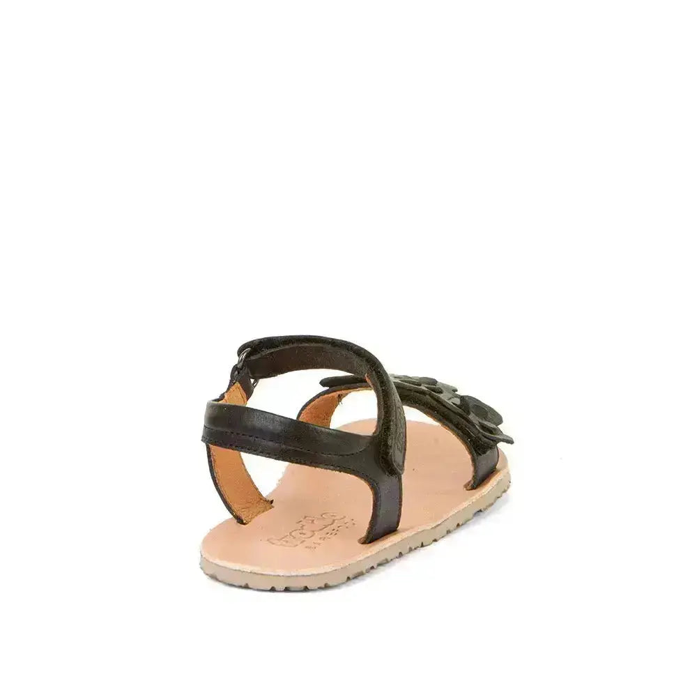Froddo Barefoot - Sandalias Flexy Flowers Black - Sandalias respetuosas para niña y mujer negro