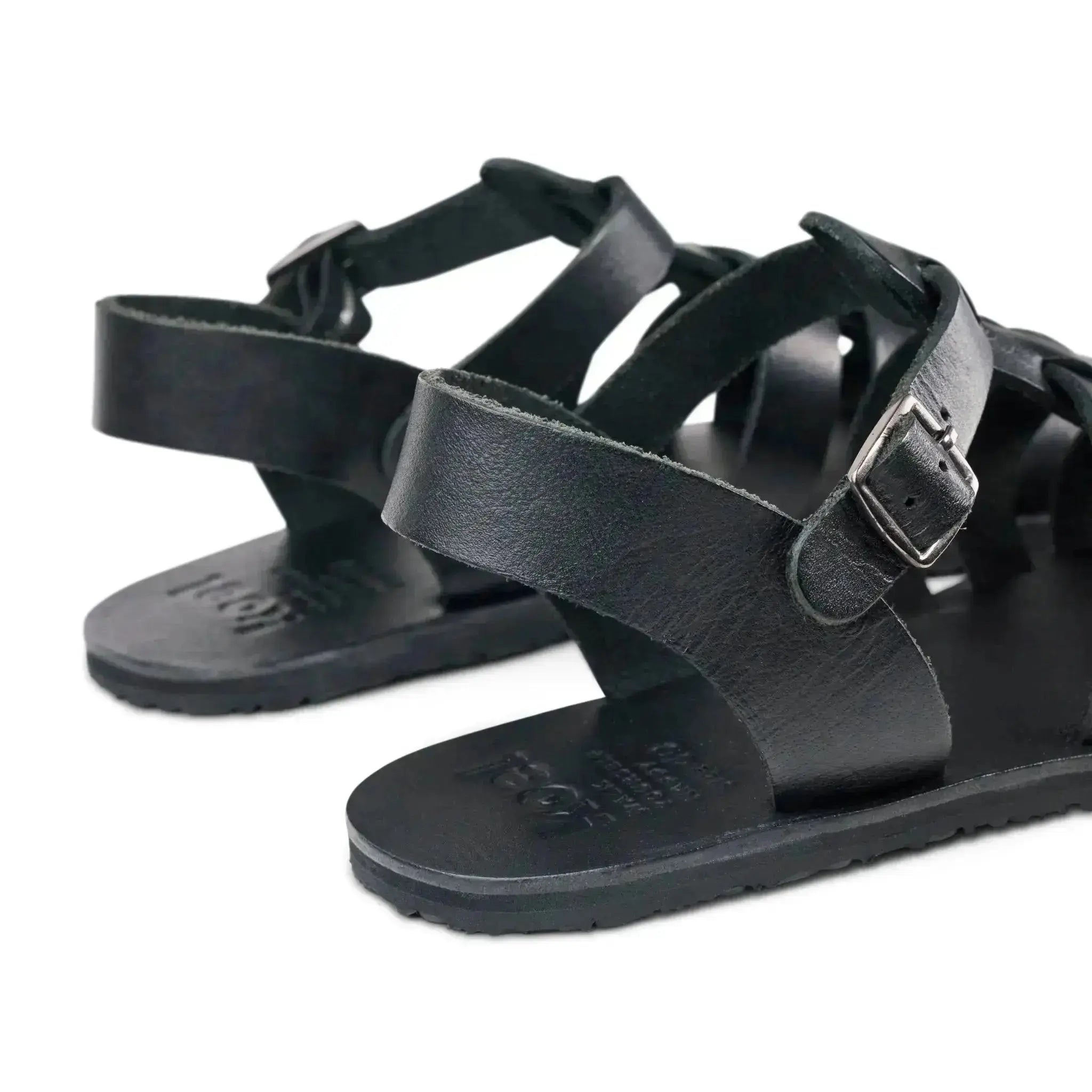 Koel - Athena Napa Black - Sandalias romanas barefoot negras para mujer