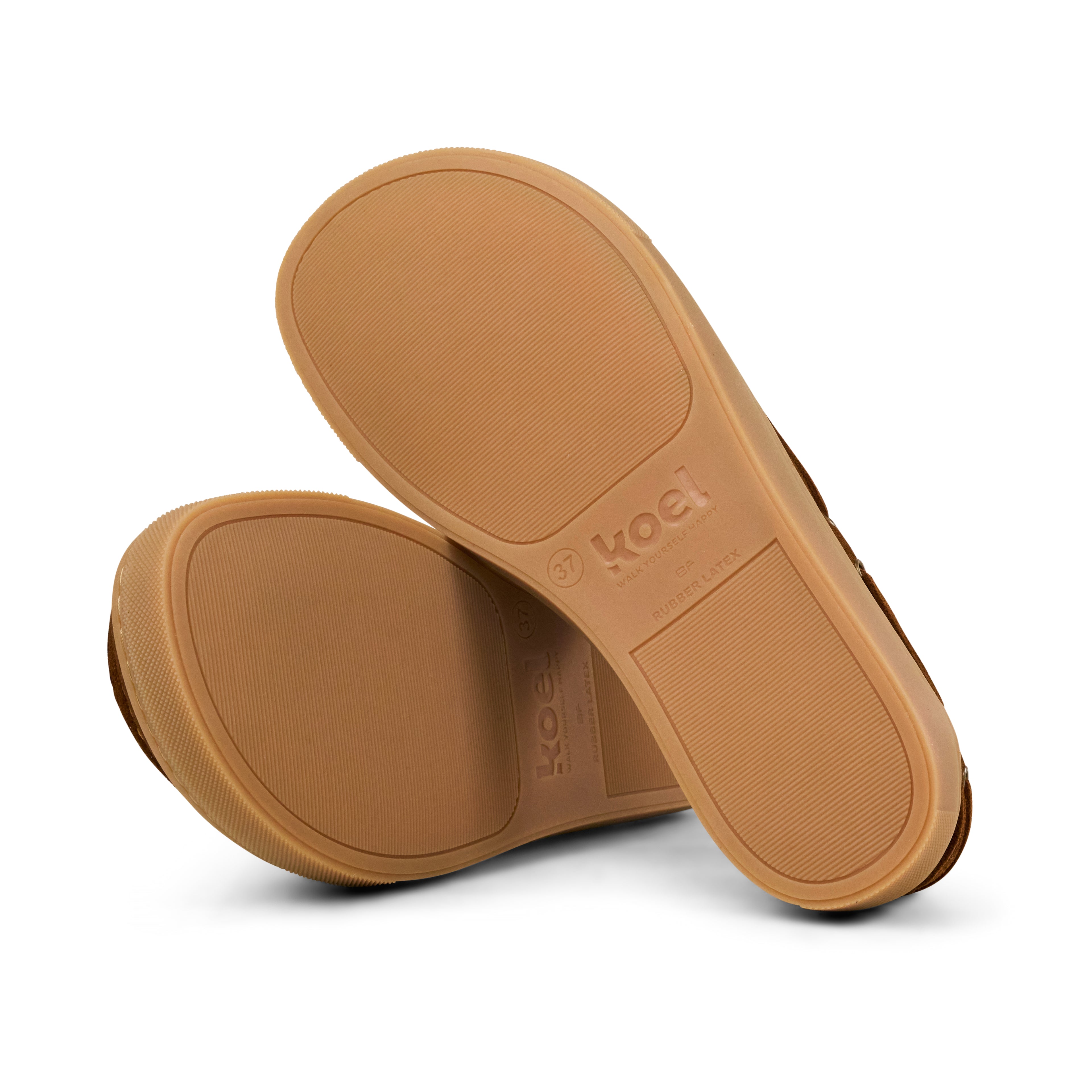 Koel Hivera Daim Cognac - Mocassins Barefoot femme marron - Koel - Chaussures Barefoot - Boutique de chaussures minimalistes et respectueuses