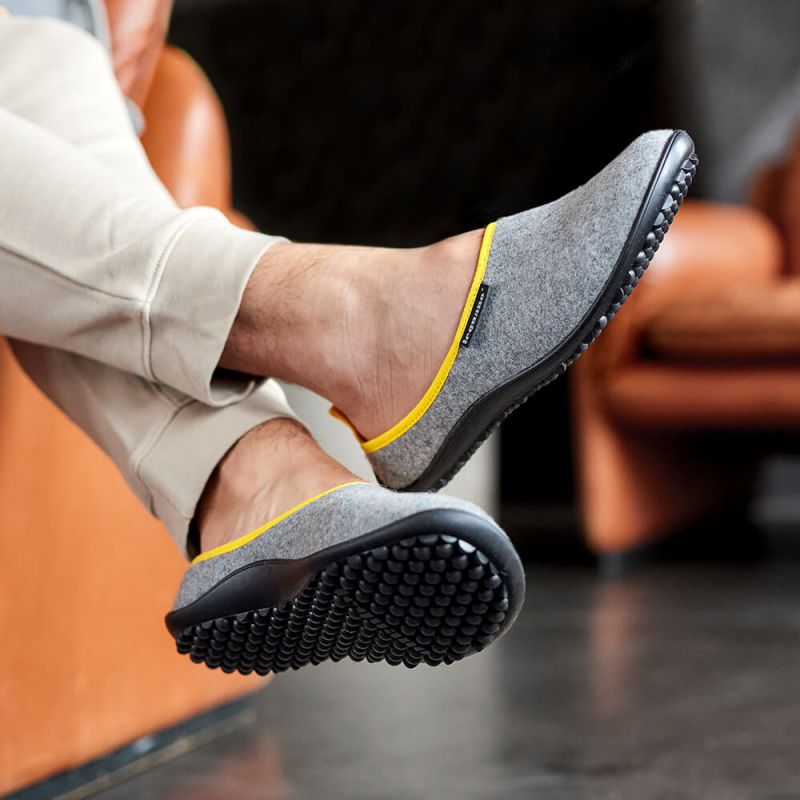 Leguano Acasa Yellow Slipper - zapatillas de casa barefoot