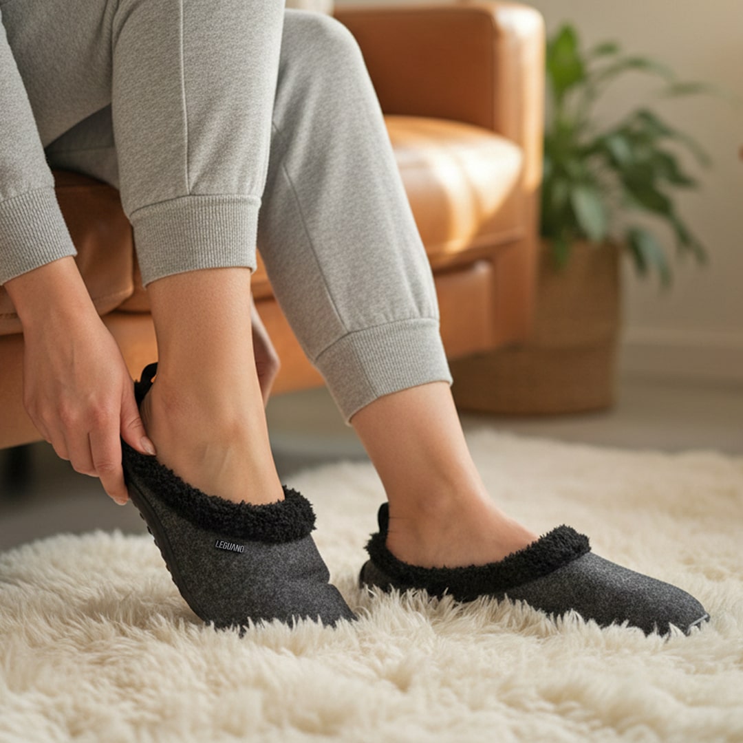 Leguano Acasa Warm Slipper - zapatillas de casa barefoot calientes