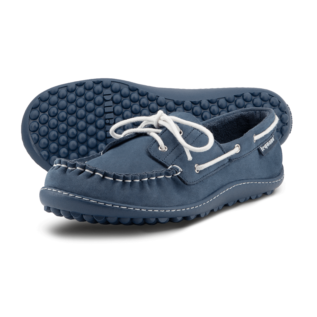 Leguano Moreccasin Blau - Náuticos Barefoot Unisex Azules